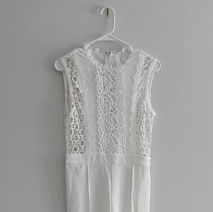 Elegant White Lace Jumpsuit
